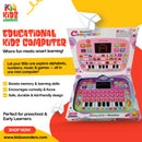 Interactive kids learning computer with alphabets numbers and games
